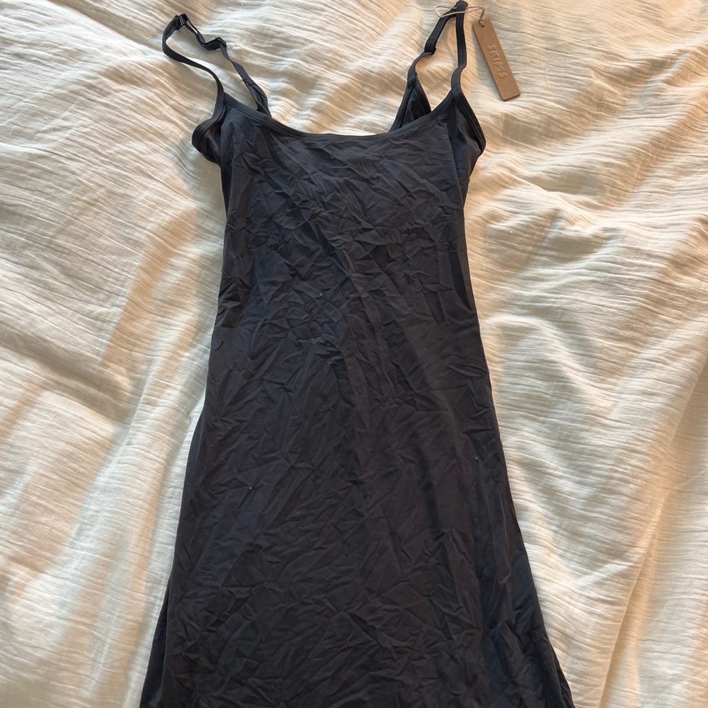 Black mini bodycon dress from skims with tags